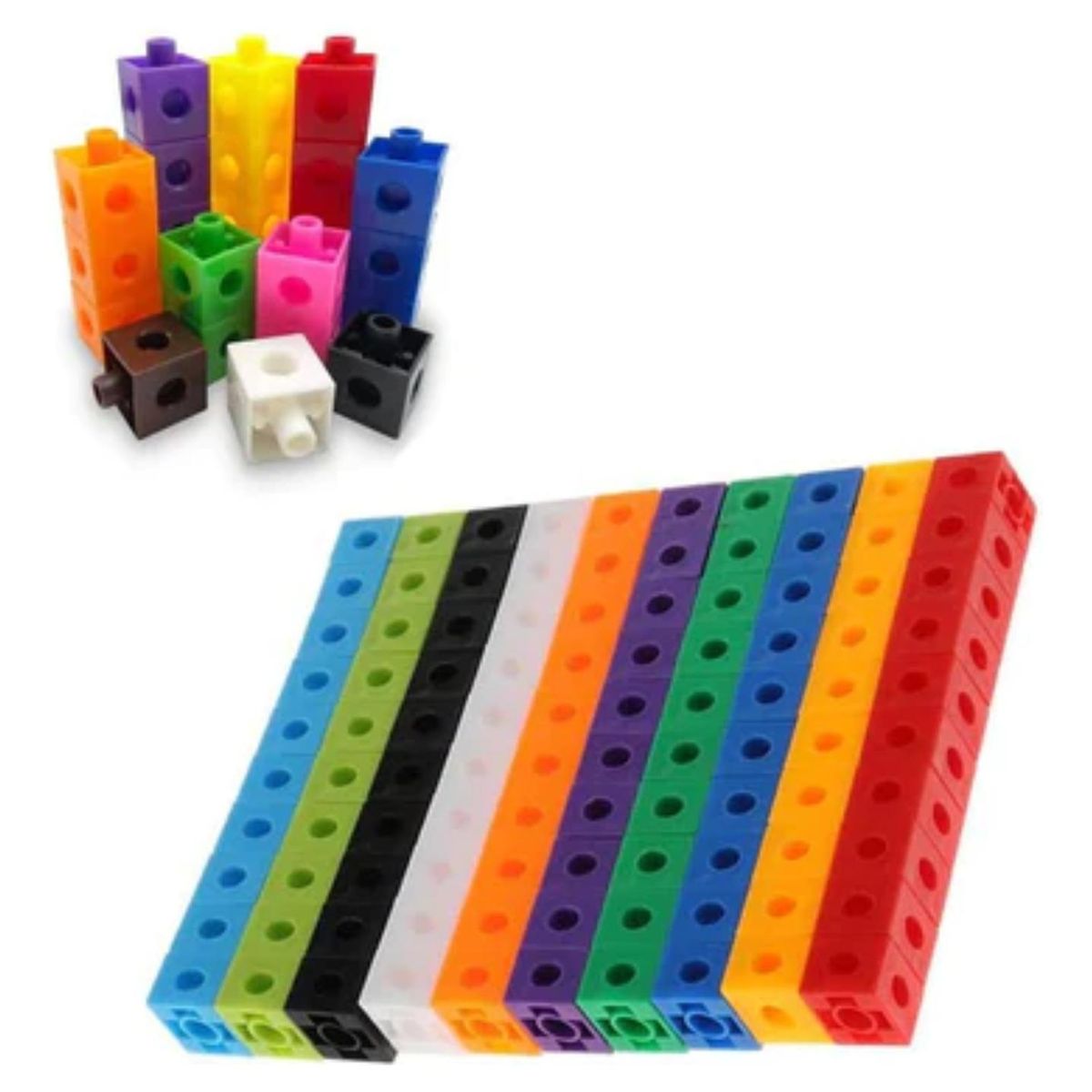 IMPORTCLICK - Pack 100 Cubos Lego Multiencaje Infantil - Multicolor