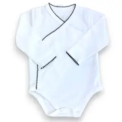 LANDARE - BODY CRUZADO DE ALGODÓN PIMA AZUL KIDS