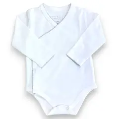 LANDARE - BODY CRUZADO DE ALGODÓN PIMA GRIS KIDS