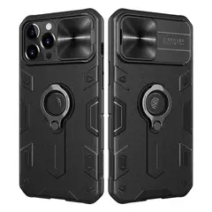 NILLKIN - Carcasa Camshield Armor iPhone 13 Pro Max - Negro