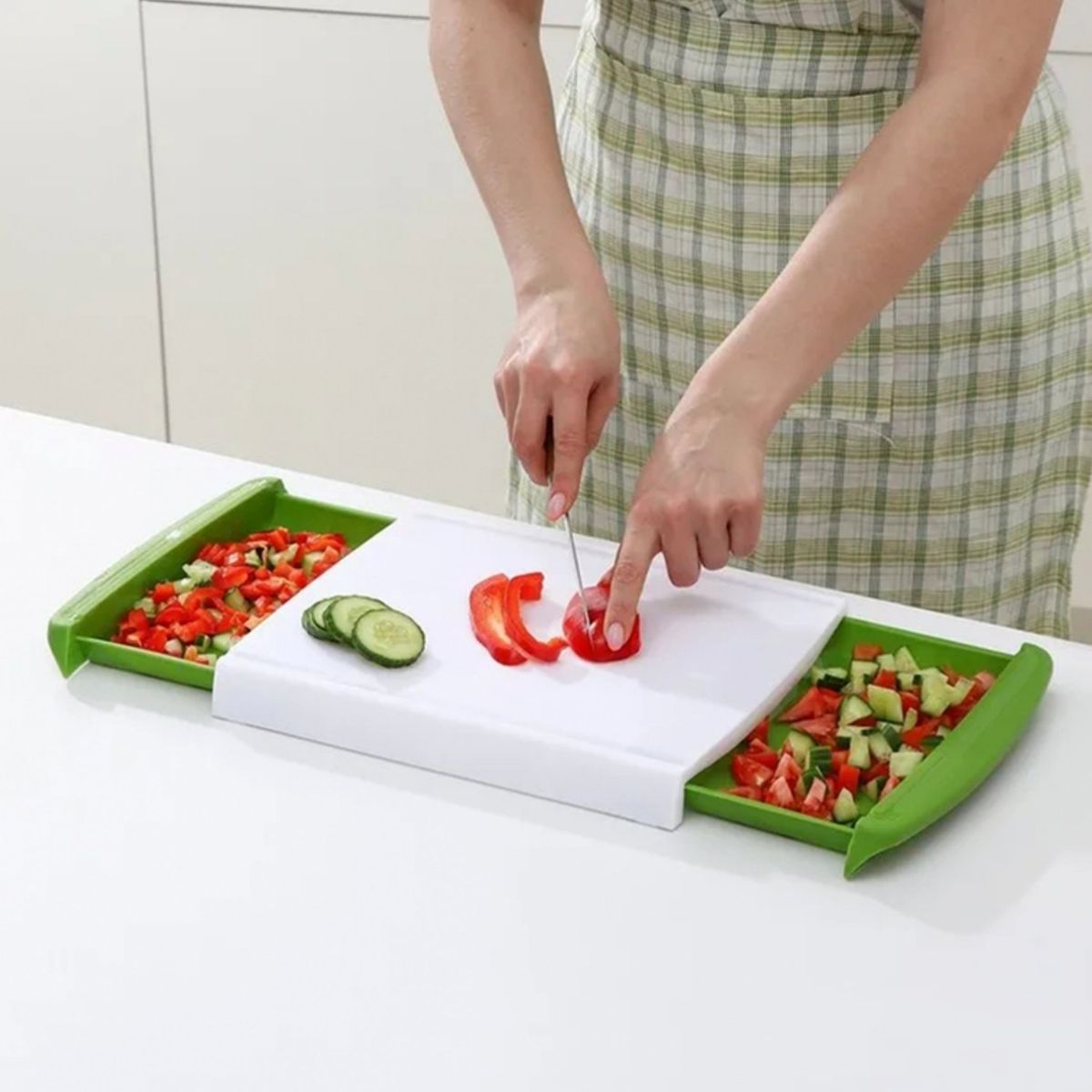 HOMESTAR - Tabla Cocina para Picar Cortar Bandeja Expandible Multiuso