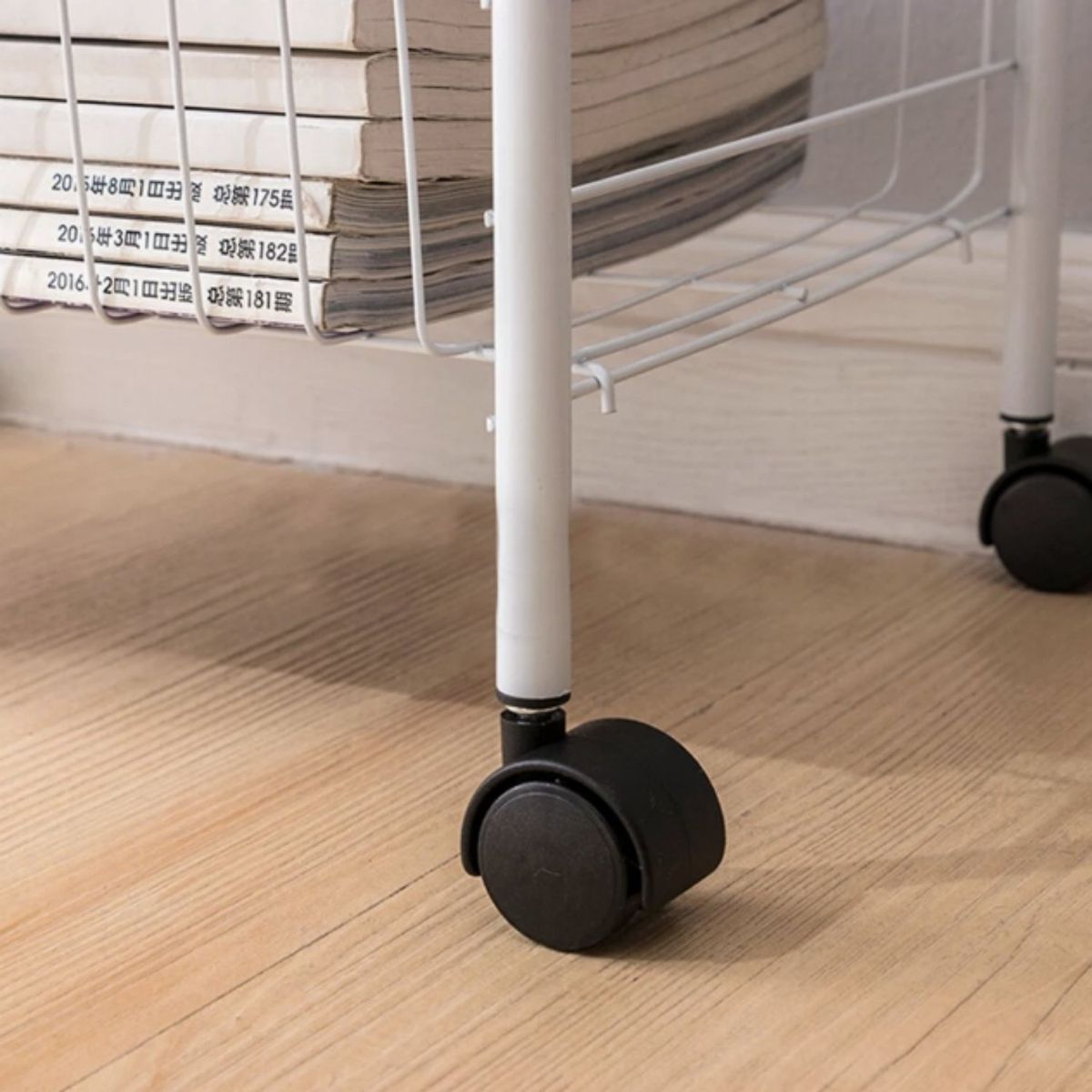 HOMESTAR - Estante de Almacenamiento de Hendidura Estrecha con Ruedas