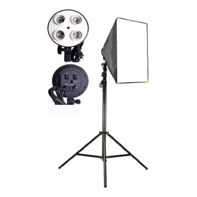 MUNDO MAGIA - Softbox Para 4 Ampolletas, Softbox Iluminacion Continua