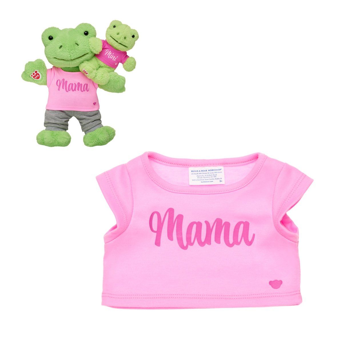 BUILD A BEAR - Polera Build A Bear mamás clásica rosada