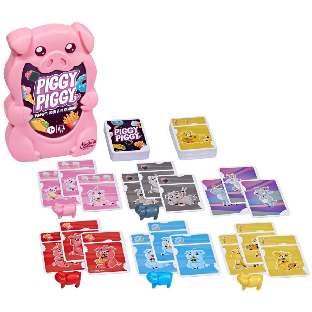 ANSALDO - Juego de cartas GAMING 6 jugadores Piggy Piggy
