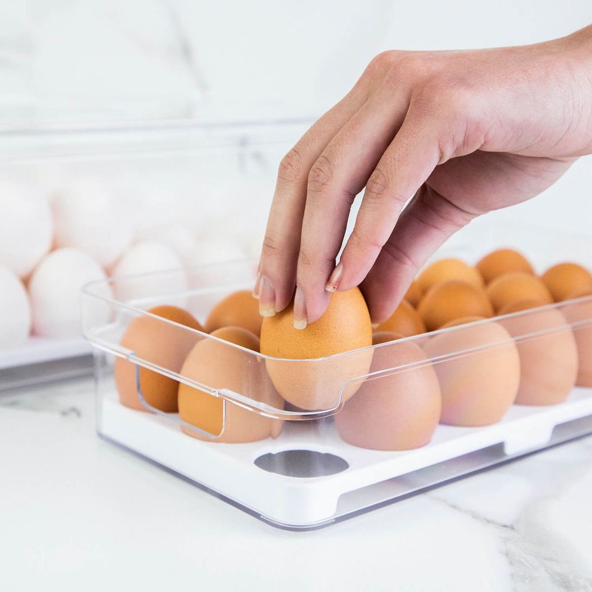 OU - Organizador De Huevos Clear Fresh 18 Unidades OU