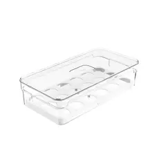 OU - Organizador De Huevos Clear Fresh 18 Unidades - Turquesa