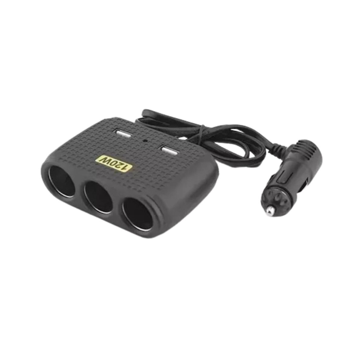 IMPORTCLICK - Adaptador Cargador Enchufe Encendedor Auto 1 A 3 +2 USB IMPORTCLICK