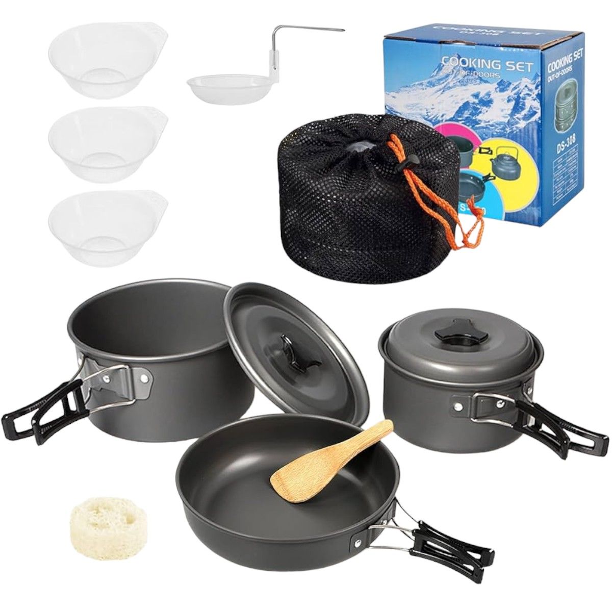 GENERICO - Juego de utensilios de cocina para Acampar