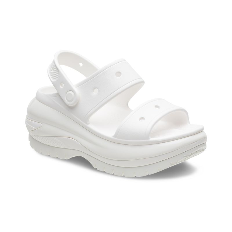 CROCS - Sandalia Crocs Classic Mega Crush Mujer White