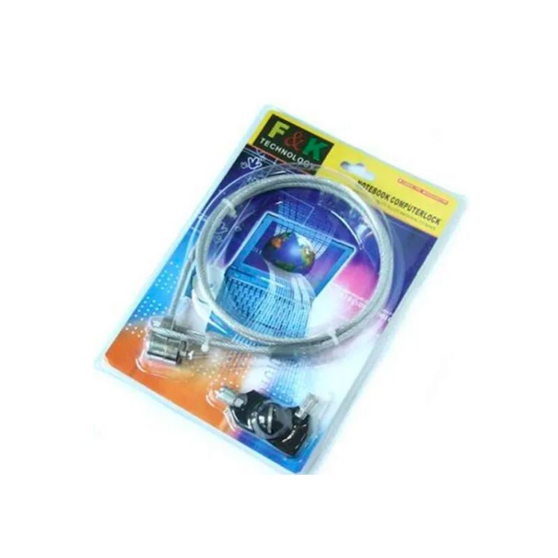 GENERICO - Candado Seguridad PARA NOTEBOOK F&k Technology Con 2 Llaves