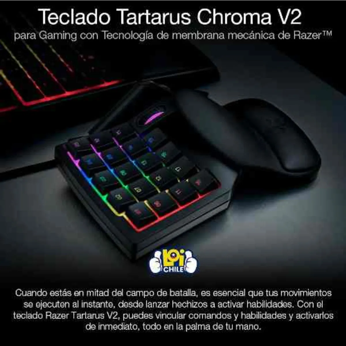 RAZER -  Teclado Gamer Razer Tartarus V2 Chroma KeyPad