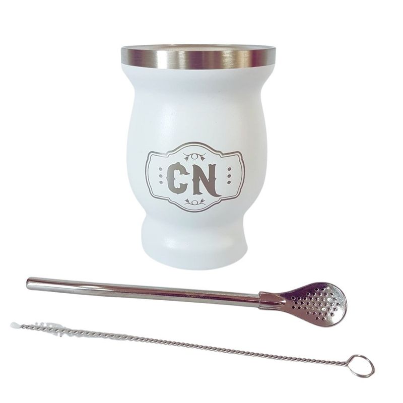 COSAS NUESTRAS - Mate De Acero Inoxidable - Kit De 3 Piezas L