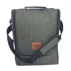 COSAS NUESTRAS - Portatermo Tela Oxford gris oscuro