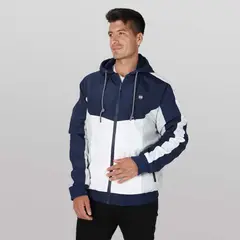 GANGSTER - Cortaviento Reversible Bless Azul Marino
