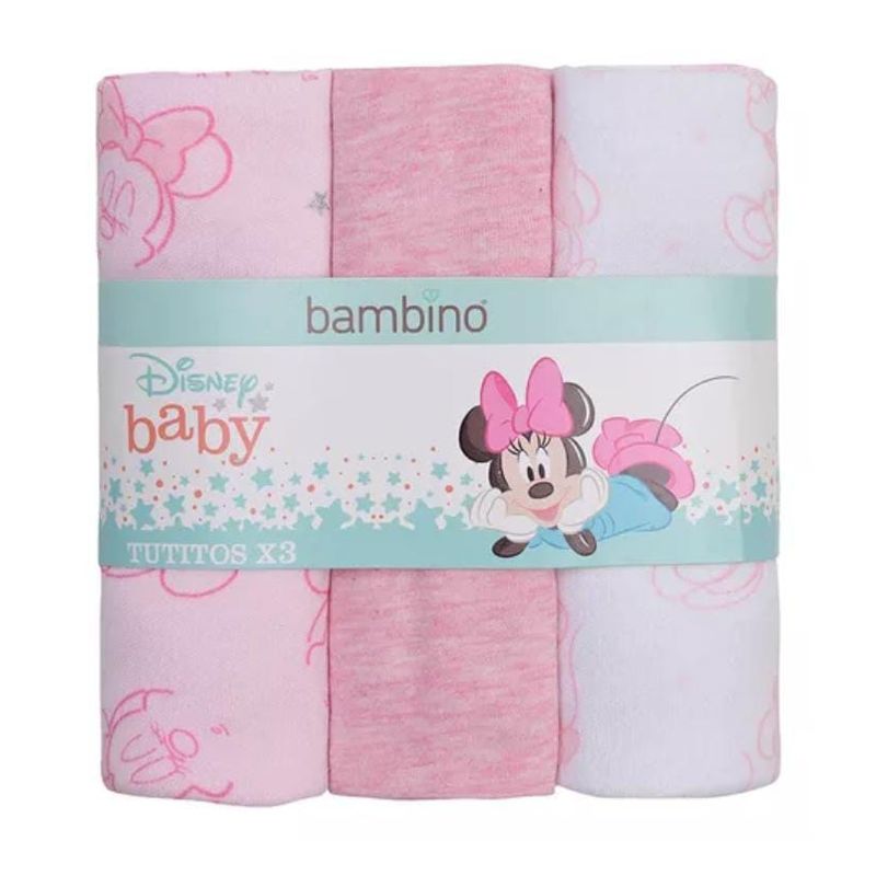 BAMBINO - 3 Tutitos Pañales Mickey Rosado