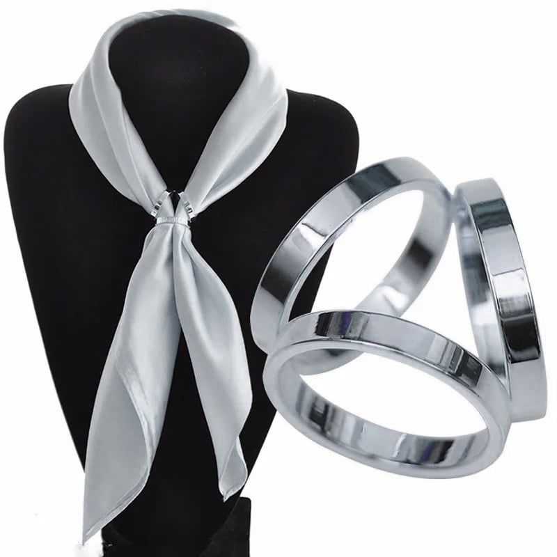 DANZAMANIA - Broches broche de acero anillos para bufanda Mujer Regalo Mamá