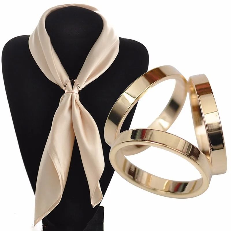 MARCA - Broches broche de acero anillos para bufanda Mujer Regalo Mamá