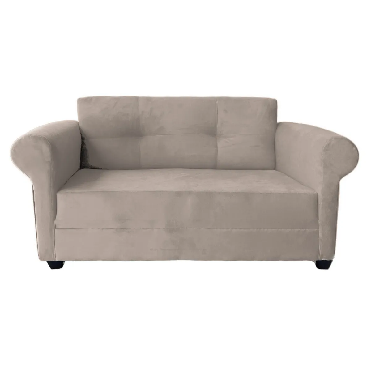 GENERICO - Sofa 2 Cuerpos Barcelona Felpa Beige