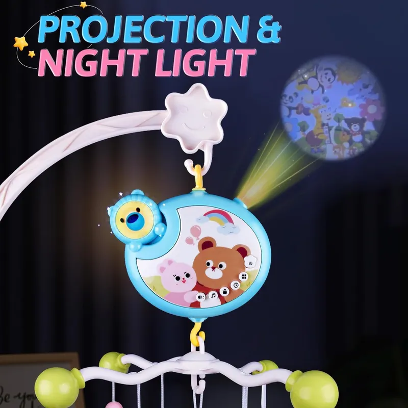 GENERICO - Móvil De Bebé Musical Con Proyector De Luces