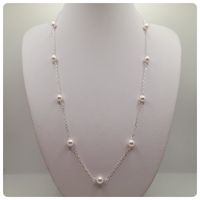 Collar de plata con perlas Swarovski