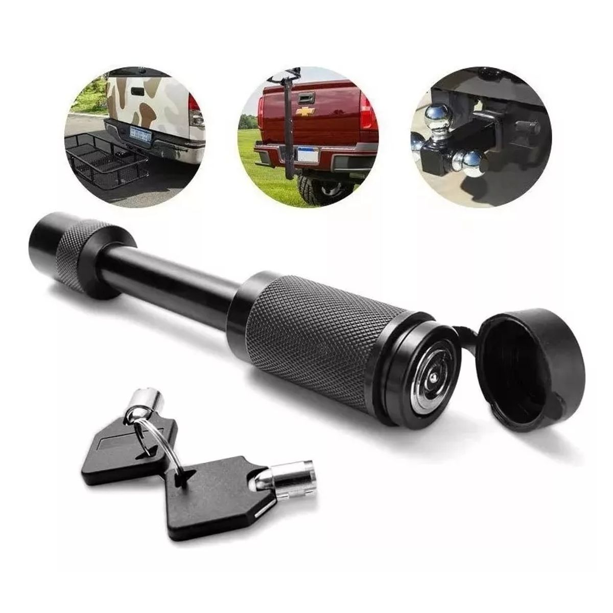 ATURE - Pasador Remolque Enganche Candado Universal Con Llave 58