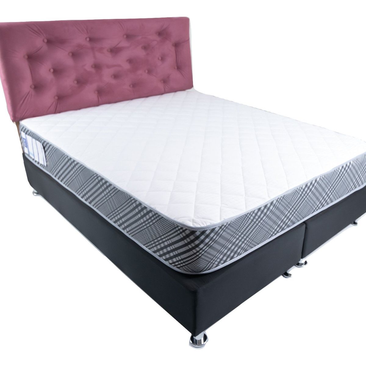 MUEBLES HVM - Respaldo HVM 2P Felpa Palo Rosa