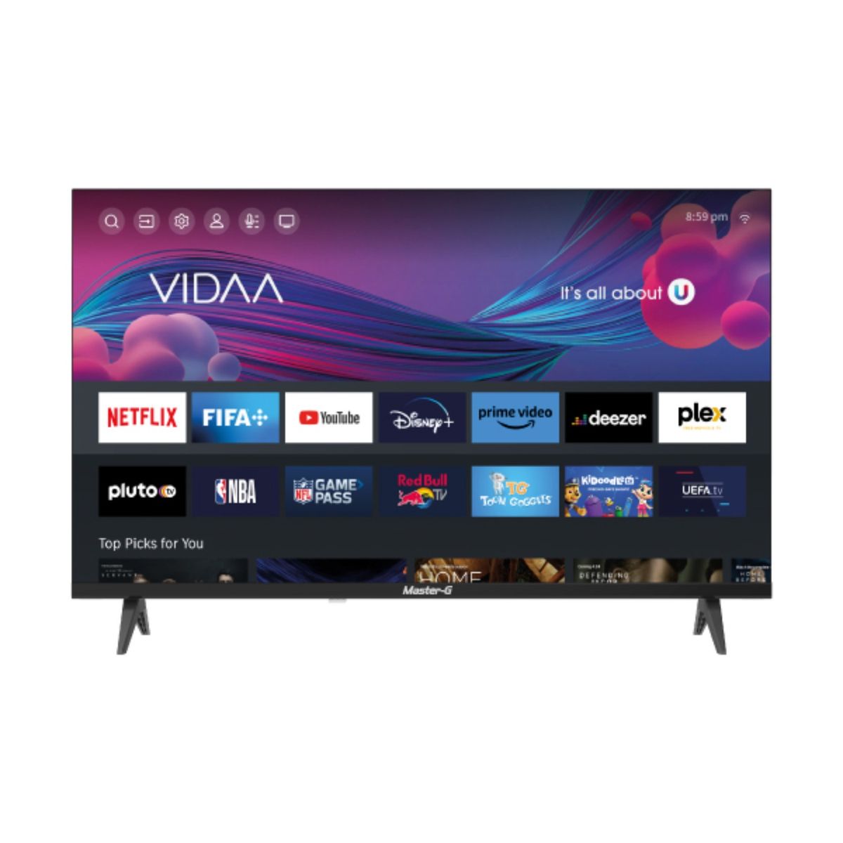 MASTER G - Smart TV LED 43" VIDAAA FHD Bluetooth MGVE4320B
