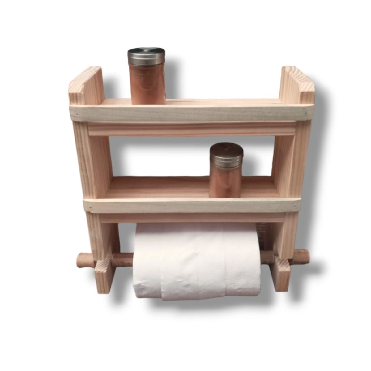 GENERICO - Porta Nova y Especieros Natural Barnizado