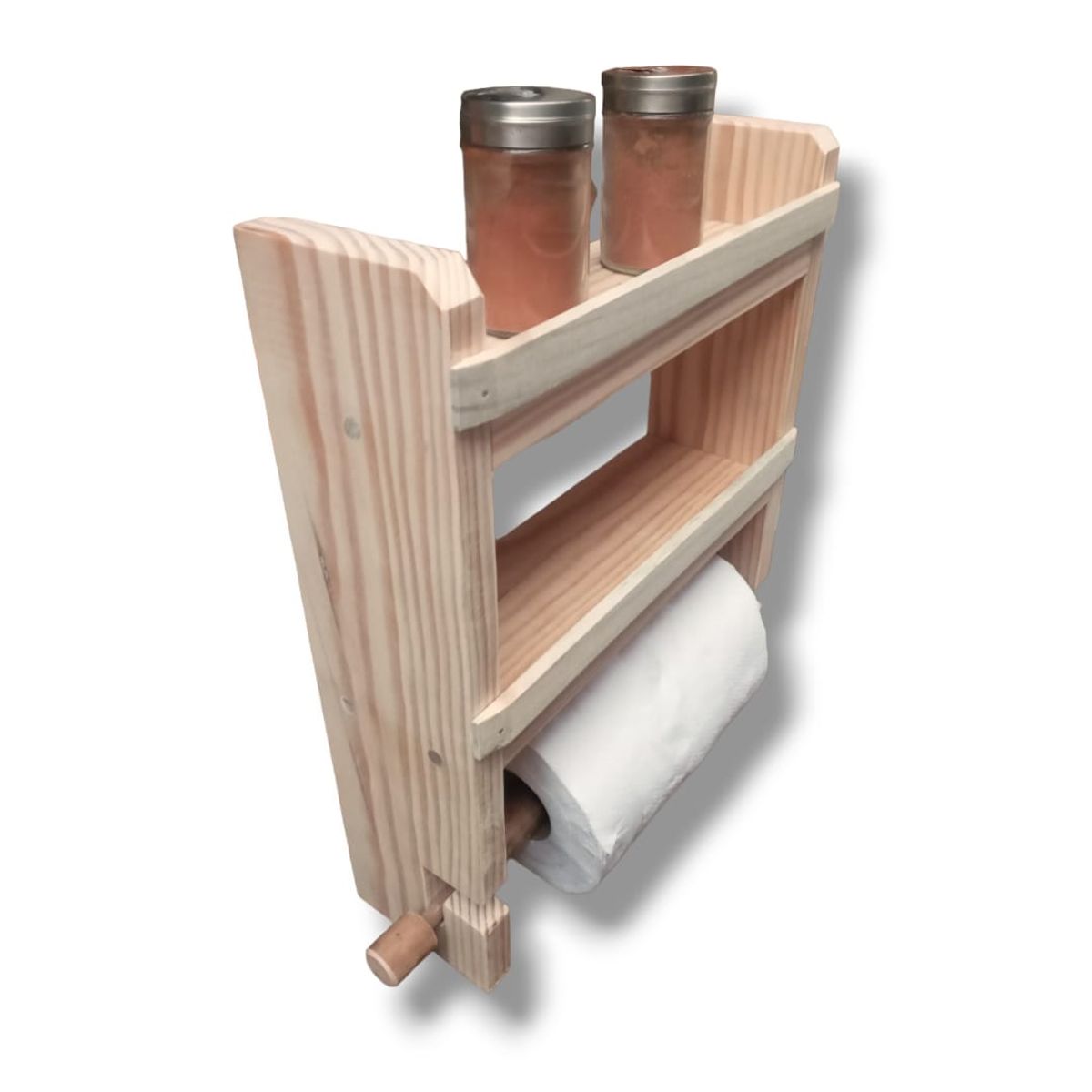 GENERICO - Porta Nova y Especieros Natural Barnizado