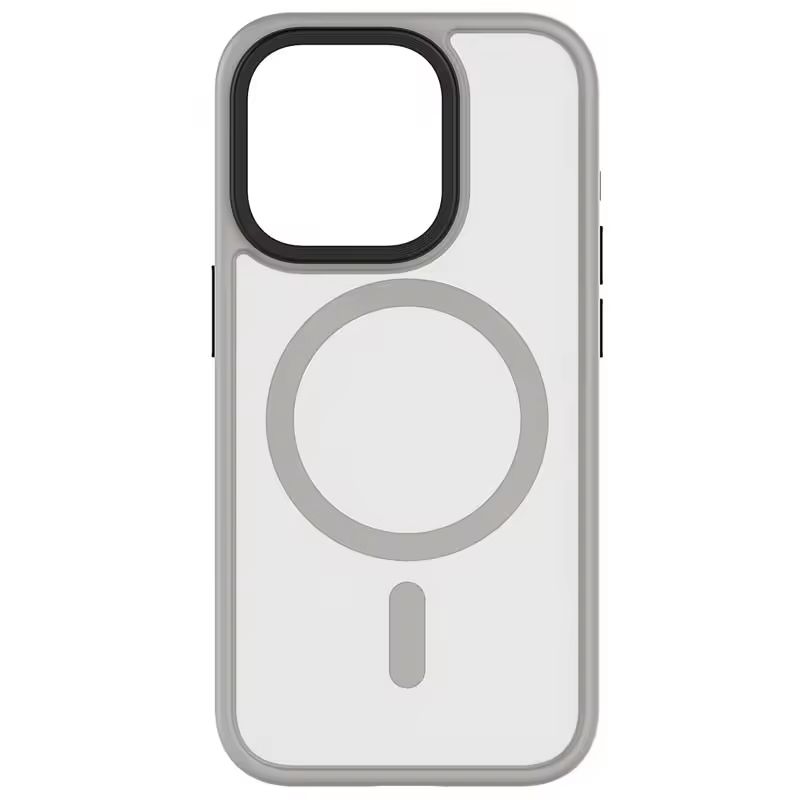 GENERICO - Carcasa Mate Para iPhone 15 Pro Magnetica Plata
