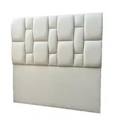 MUEBLES HVM - Respaldo Rolex HVM 2P cuero Pu Beige a Piso