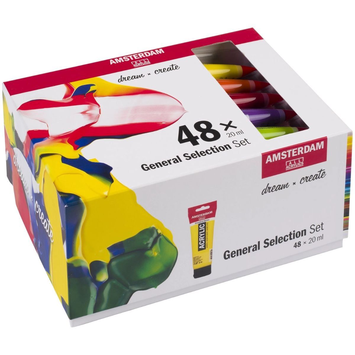 AMSTERDAM - Acrílico Amsterdam Pack 48 Colores 20ml Selección General