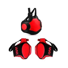 SDFIT - Set de protección artes marciales pecho piernas rojo TJ1006