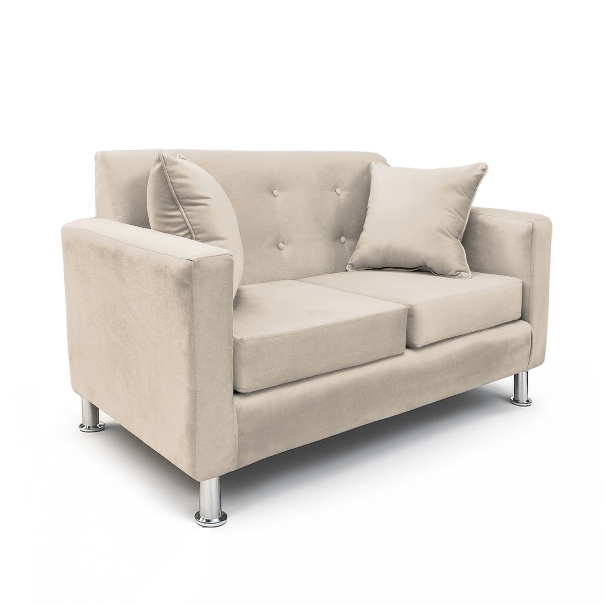 MBC - Sofá 2 Cuerpos New Mallorca Felpa Beige