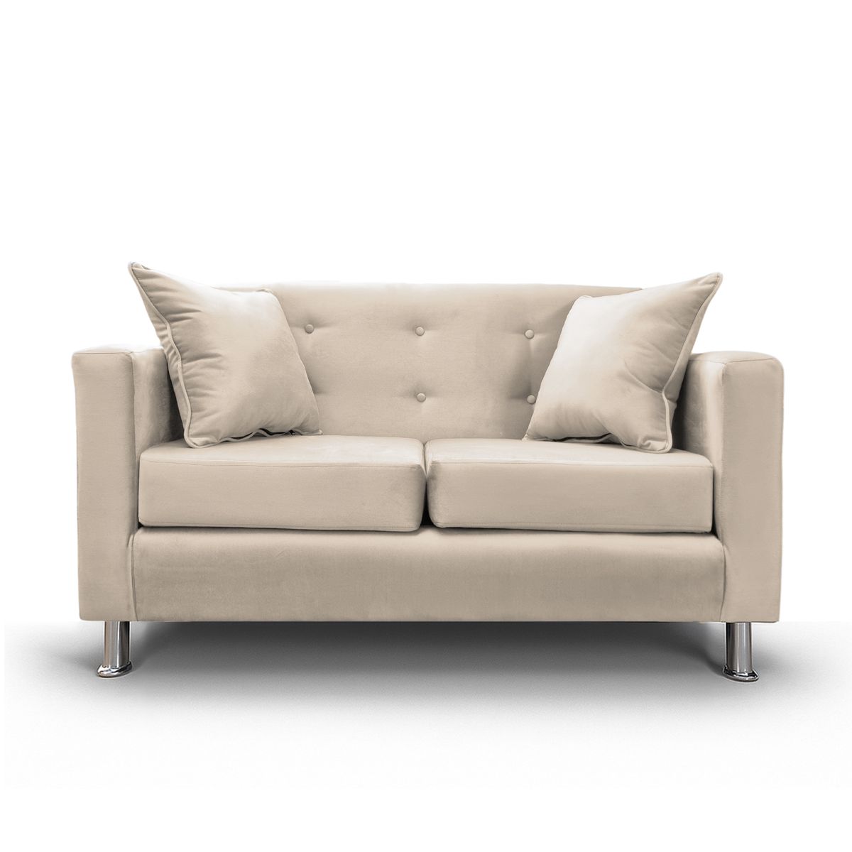 MBC - Sofá 2 Cuerpos New Mallorca Felpa Beige