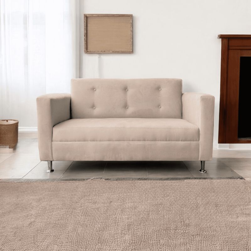 GENERICO - Sofa 2 Cuerpos Mallorca Felpa Beige