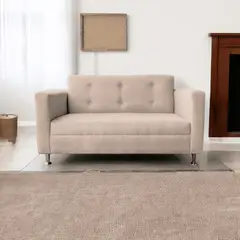 GENERICO - Sofa 2 Cuerpos Mallorca Felpa Beige