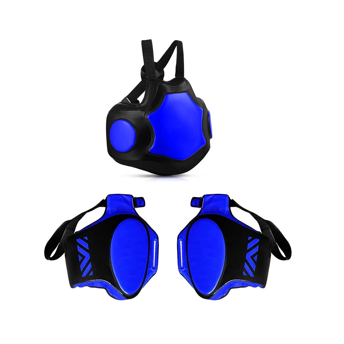 SDFIT - Set de protección artes marciales pecho piernas azul TJ1006