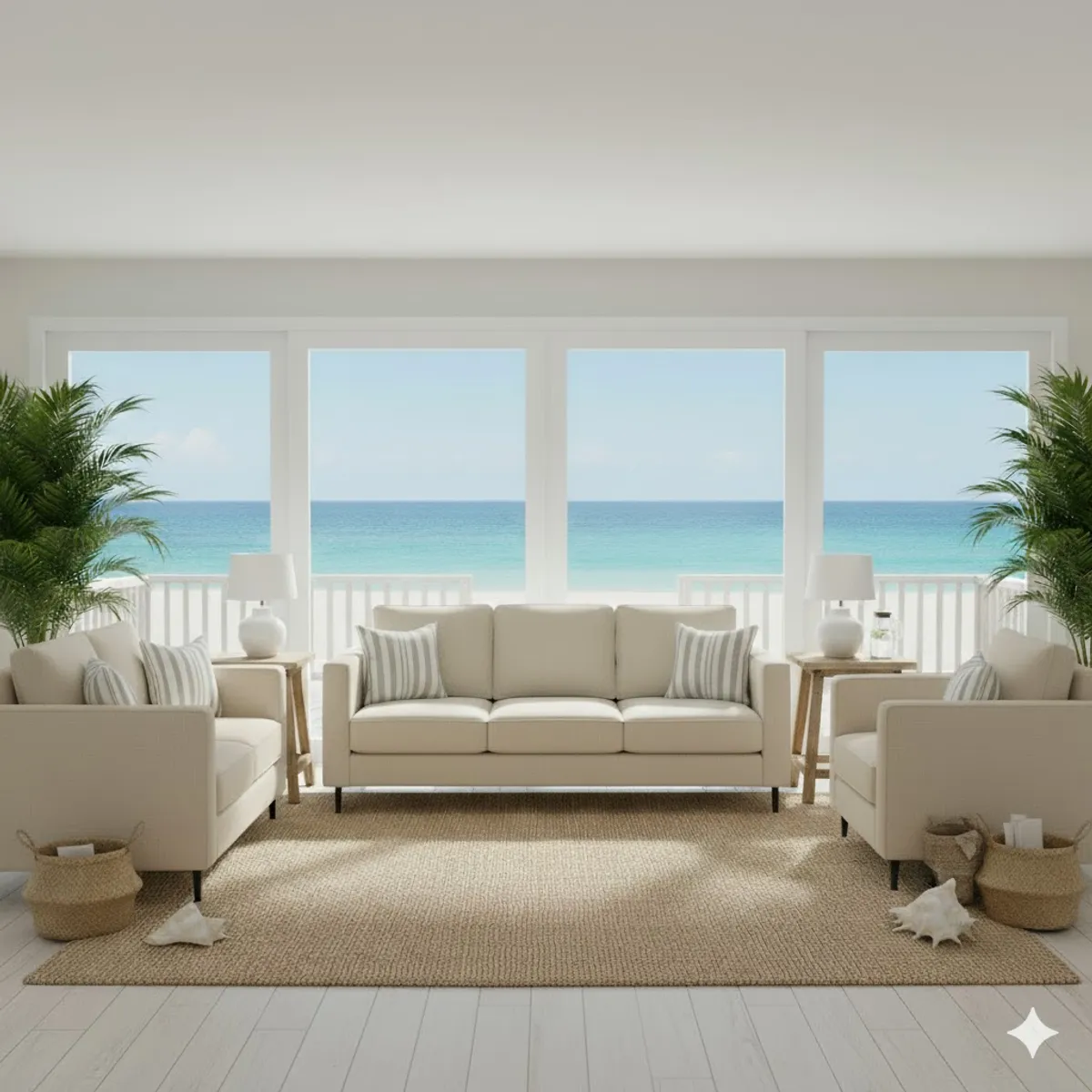 SITIAL HOME - Living 311 Venetto beige 321 juego de 3 sofas resortes full comfort plus