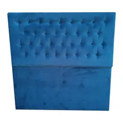 MUEBLES HVM - Respaldo a Piso HVM 2P Azul Felpa