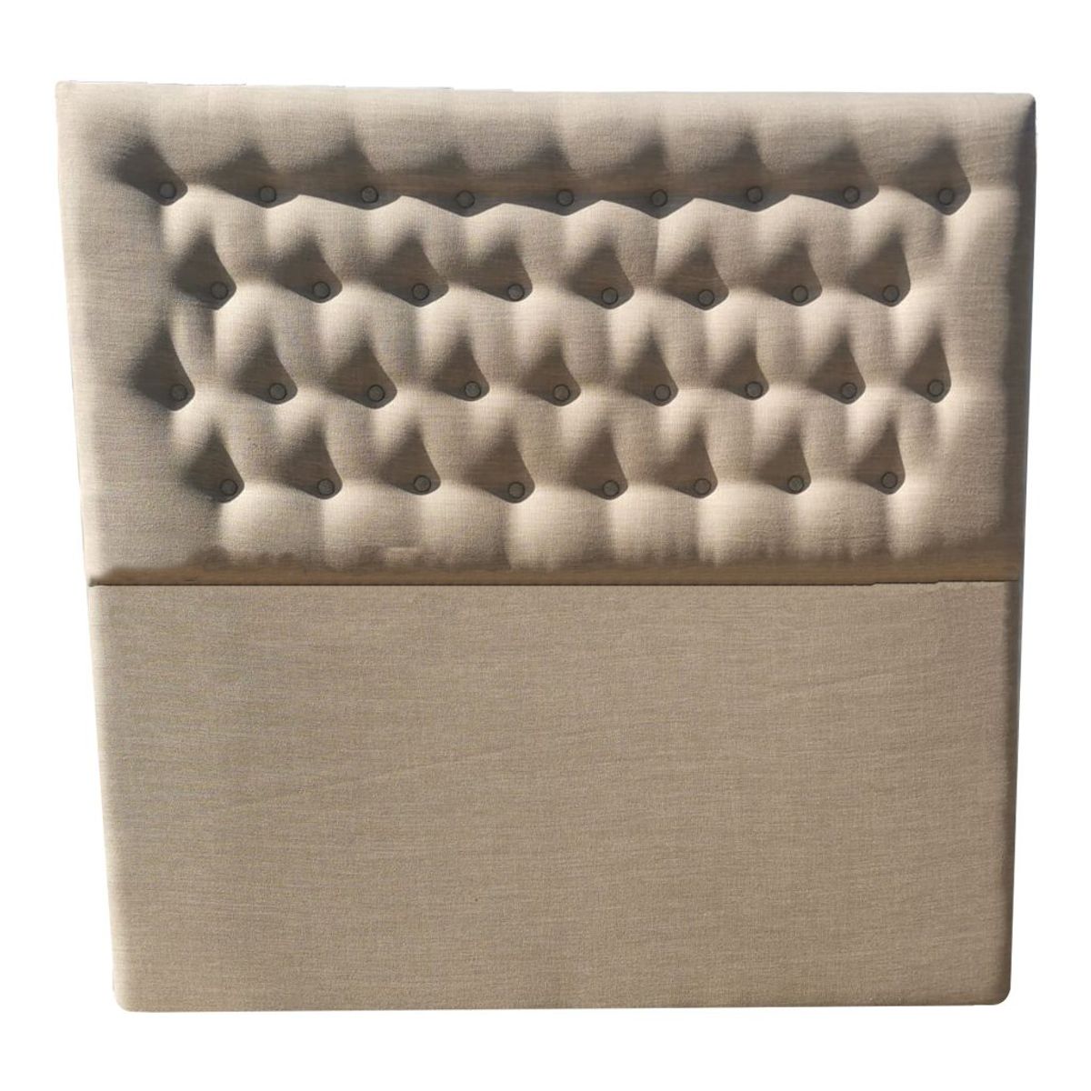 MUEBLES HVM - Respaldo hvm 2p piso beige lino