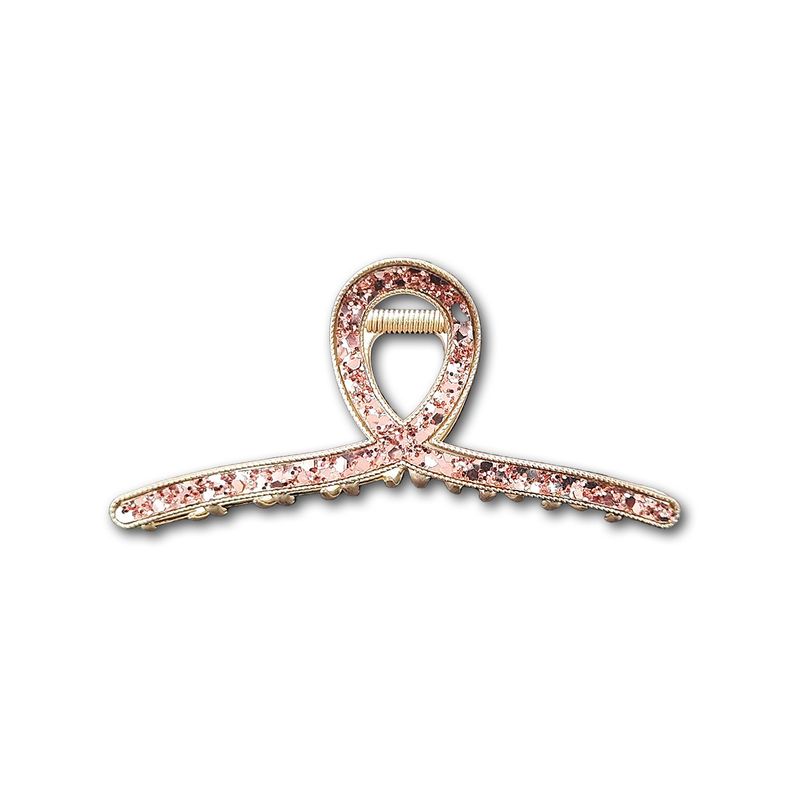BESTY - TRABA BRILLOS GARRA TIBURÓN DE CABELLO INFINITY MARRON DORADO