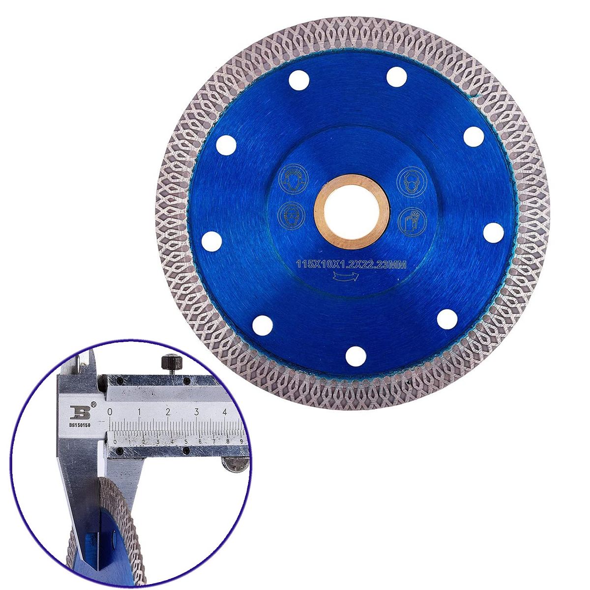 ATURE - Disco Cuchilla Corte Diamante 115mm Para Amoladora Angular