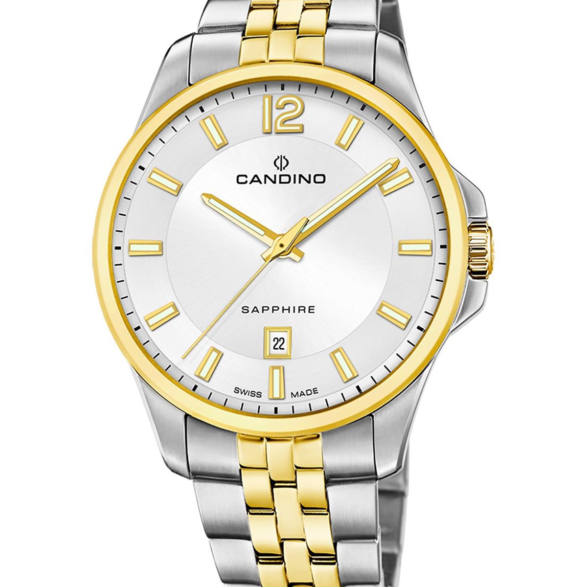 CANDINO - Reloj C4765/1 Candino Swiss Blanco Hombre Couples Classic