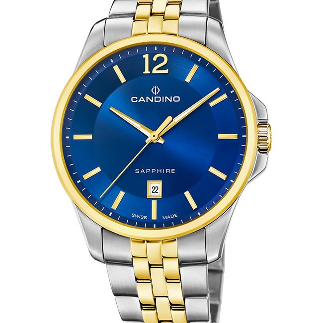 CANDINO - Reloj C4763/2 Candino Swiss Azul Hombre Couples Classic