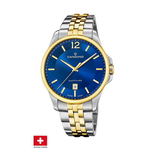 CANDINO - Reloj C4763/2 Candino Swiss Azul Hombre Couples Classic