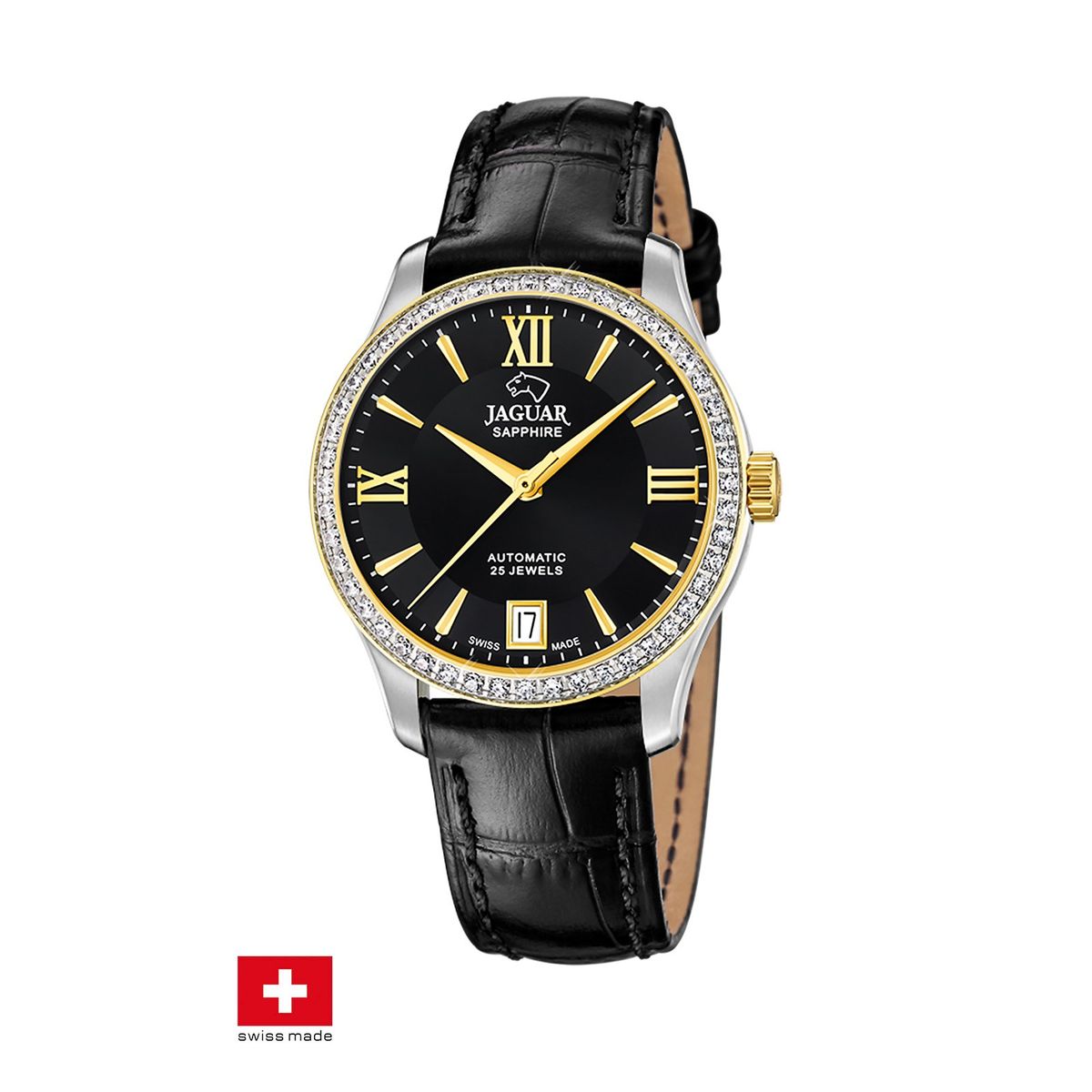 JAGUAR - Reloj J998/B Jaguar Swiss Plateado Mujer Automático