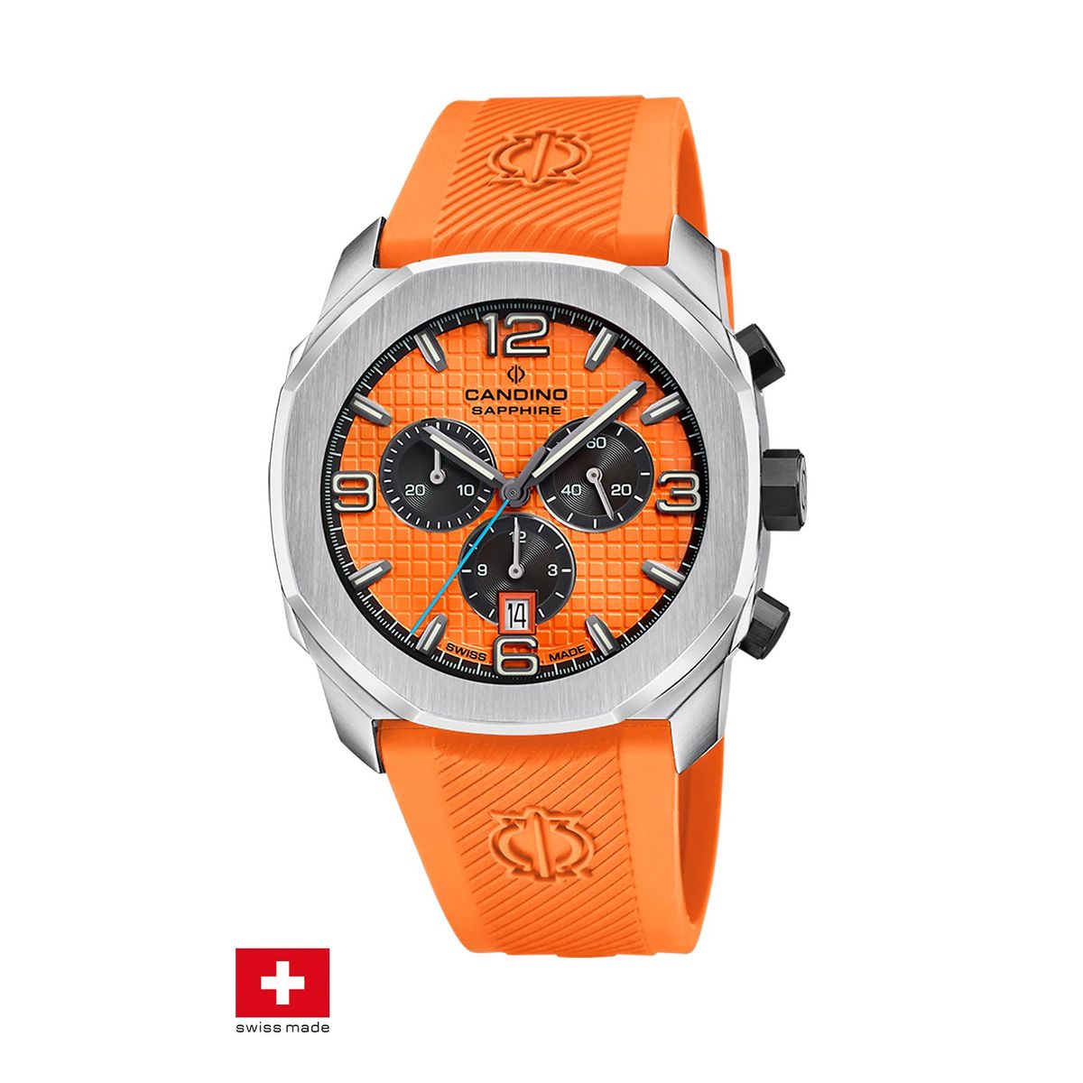 CANDINO - Reloj C4774/2 Candino Swiss Naranja Hombre Couple Sport