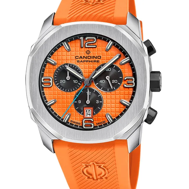 CANDINO - Reloj C4774/2 Candino Swiss Naranja Hombre Couple Sport